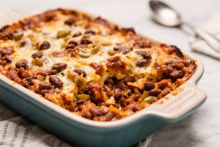 One-Dish Chili Casserole That’s Filling and Family-Friendly – Easy, Cozy, and Crowd-Pleasing