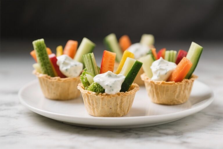 Greek Yogurt Ranch Veggie Cups – A Fresh, Handy Snack
