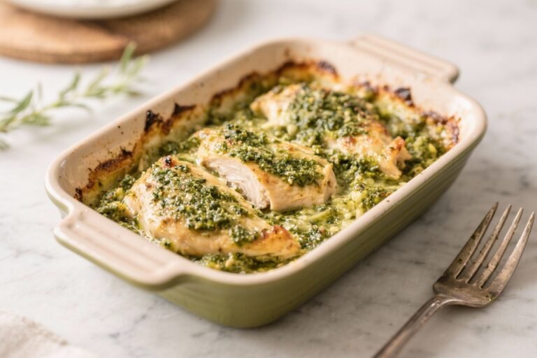 Light & Flavorful Pesto Chicken Bake for Easy Spring Dinners – A Fresh, Weeknight-Friendly Meal