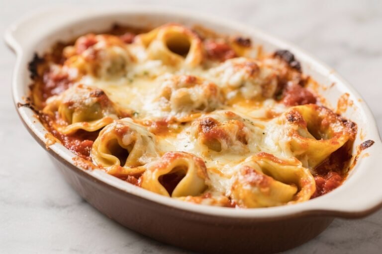 Baked Tortellini With Marinara and Melted Cheese – Cozy, Easy, and Comforting