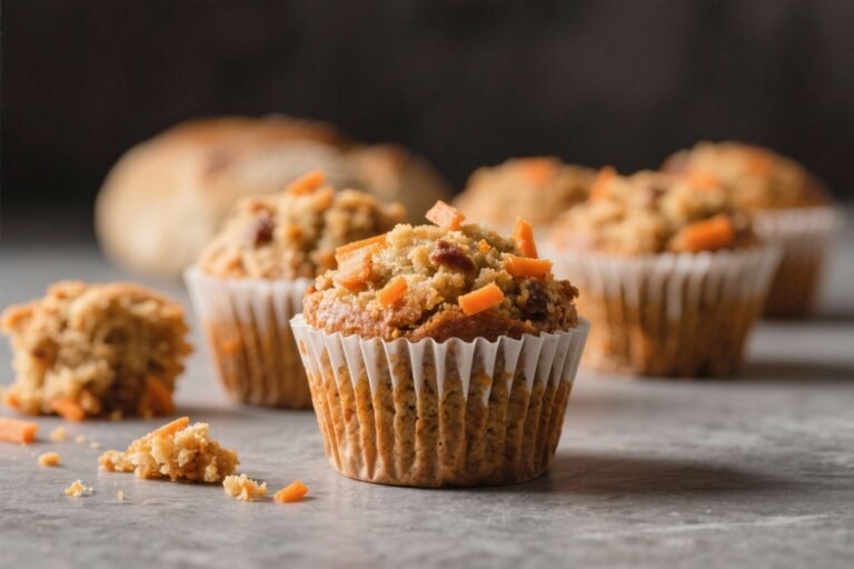 Sourdough Discard Carrot Cake Muffins – Tender, Tangy, and Perfect for Breakfast