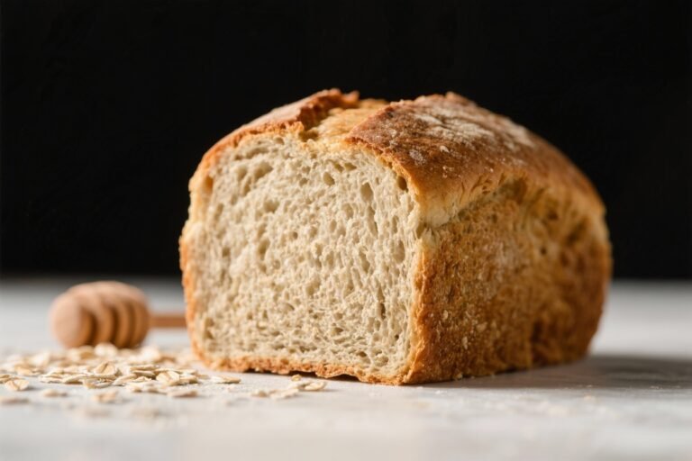 Oat Flour Honey Bread – Soft, Wholesome, and Naturally Sweet