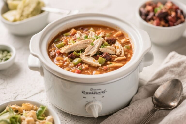 Easy Crockpot White Chicken Chili That’s Comforting and Filling