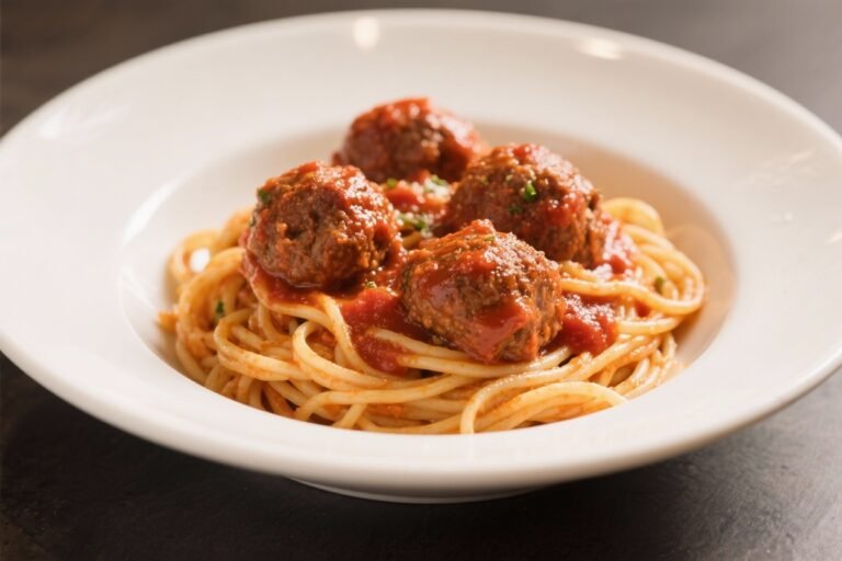 Italian-Style Spaghetti With Meatballs and Rich Marinara – A Comforting Classic Done Right