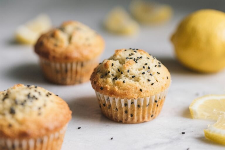 Sourdough Discard Lemon Poppy Seed Muffins – Bright, Tender, and Easy