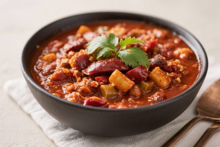 Protein-Rich Chili That Keeps You Full for Hours – Hearty, Simple, and Satisfying