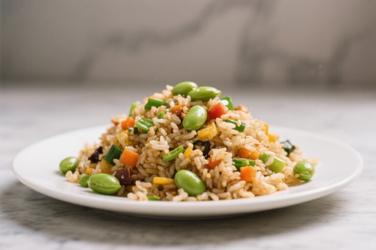 High-Protein Veggie Fried Rice With Edamame – A Satisfying, Weeknight Favorite