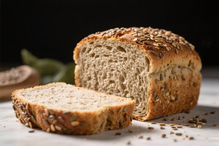 Flaxseed Flour Fiber Bread – A Simple, Hearty, High-Fiber Loaf