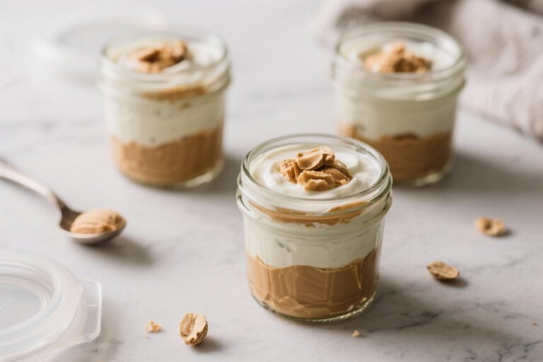 High-Protein Yogurt & Peanut Butter Snack Jars (Meal Prep Friendly) – Creamy, Crunchy, Satisfying