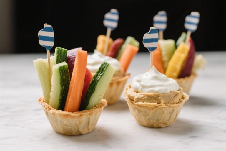 Greek Yogurt Ranch & Hummus Veggie Cups – Fresh, Crunchy, and Perfect for Snacking