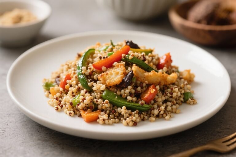 Vegan Vegetable Fried Quinoa – A Fast, Flavor-Packed Weeknight Staple