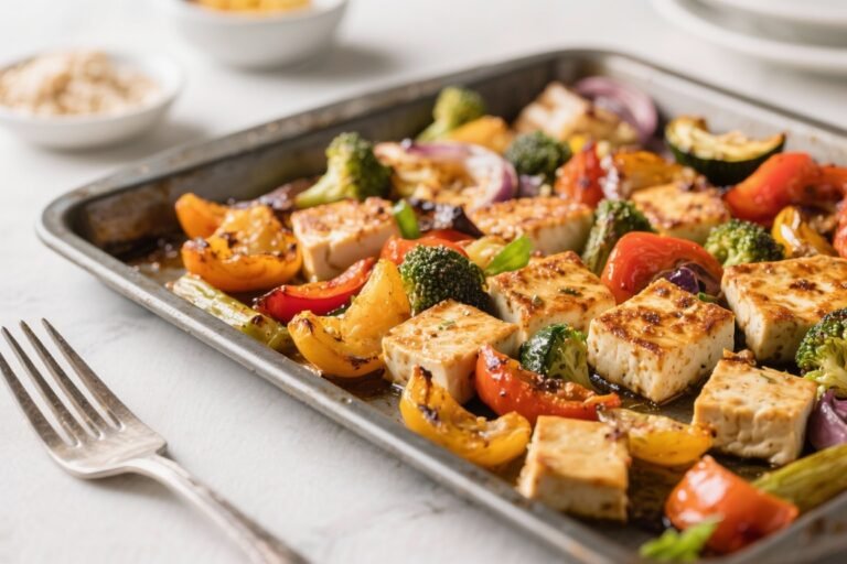 Sheet-Pan Tofu With Roasted Vegetables – Easy, Crispy, and Full of Flavor