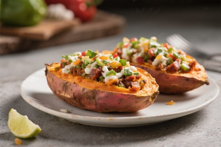 Mexican-Style Stuffed Sweet Potatoes – A Bright, Flavor-Packed Weeknight Dinner