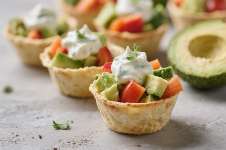 Greek Yogurt Avocado Ranch Veggie Cups – Fresh, Creamy, and Easy to Grab