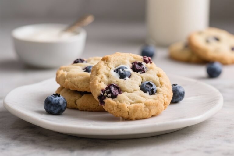 Blueberry Yogurt Cookies – Soft, Tangy, and Packed With Berries
