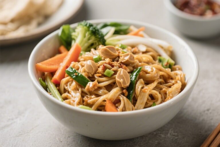 Thai Peanut Noodle Veggie Bowl – A Fresh, Flavor-Packed Weeknight Favorite
