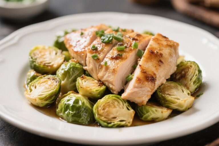 3-Ingredient Chicken & Brussels Sprouts – Simple, Satisfying, Weeknight-Friendly