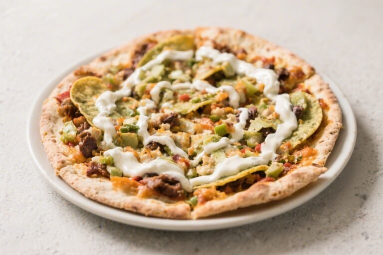 Low-Carb Taco Pizza With Greek Yogurt Drizzle – A Fresh, Flavor-Packed Twist
