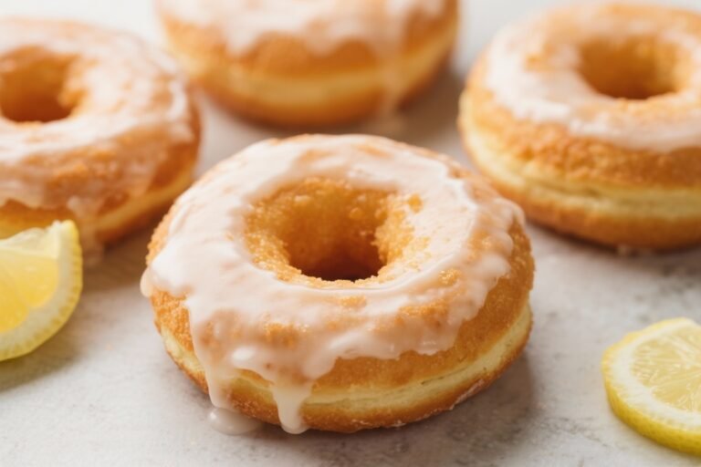 Baked Lemon Glazed Donuts – Bright, Zesty, and Easy