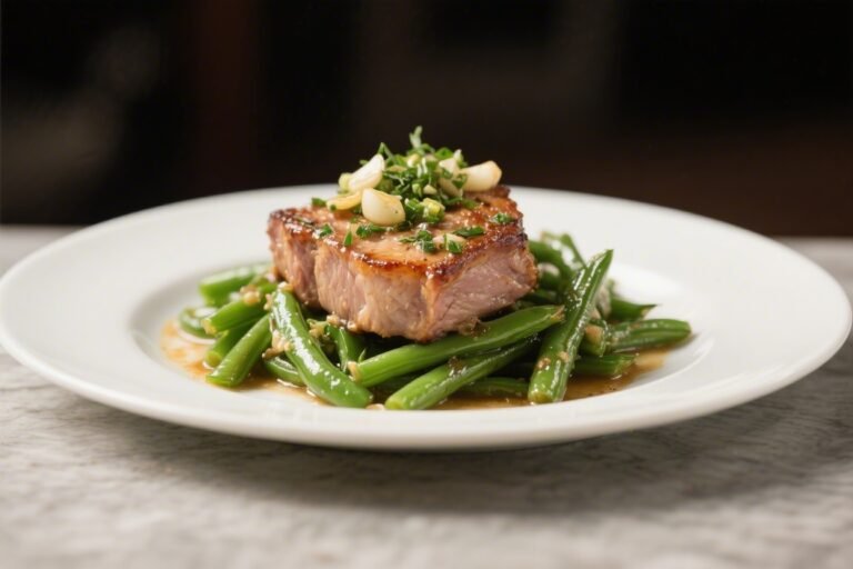 Garlic Herb Pork With Spring Green Beans – A Bright, Flavorful Weeknight Dinner