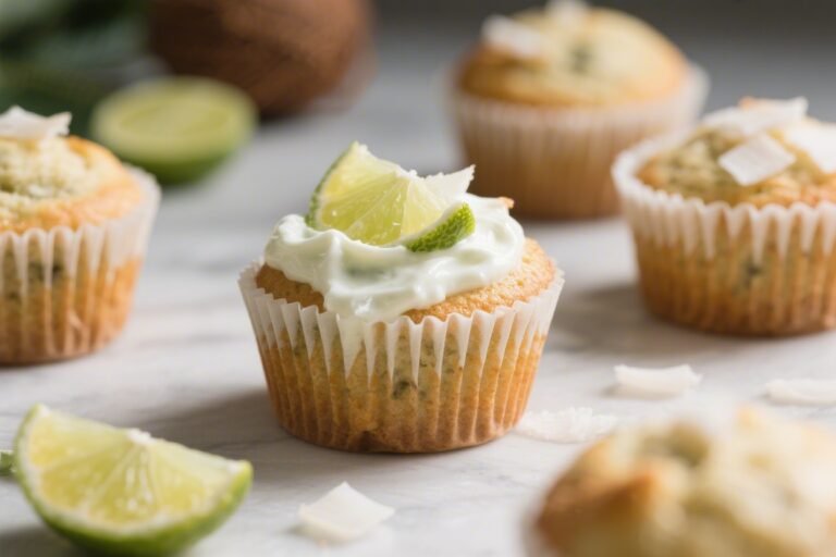 Coconut Lime Yogurt Muffins – Bright, Moist, and Easy