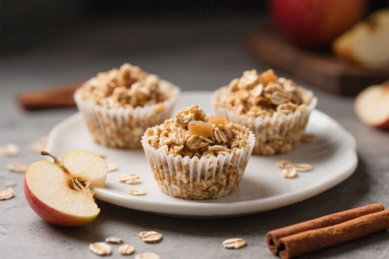 No-Bake Apple Cinnamon Oatmeal Cups – A Simple, Make-Ahead Breakfast