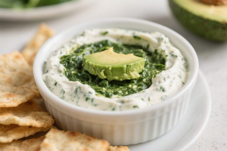 Avocado Ranch Spinach Protein Dip – Creamy, Fresh, and Satisfying