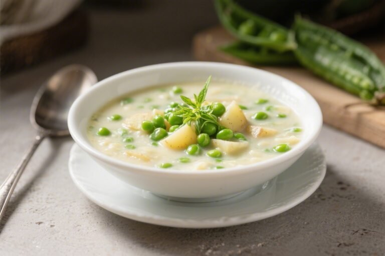 Spring Pea & Potato Light Chowder – A Fresh, Comforting Bowl