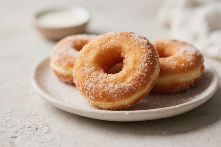 Sourdough Discard Buttermilk Sugar Donuts – Tender, Tangy, and Easy