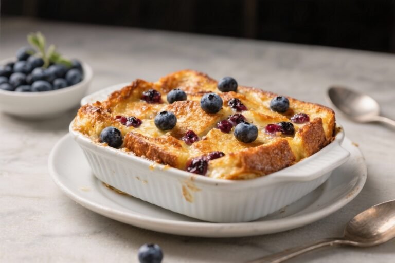 Blueberry French Toast Breakfast Casserole – A Cozy, Make-Ahead Morning Favorite