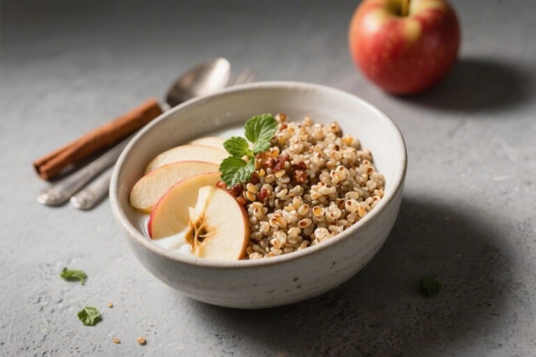 Apple Cinnamon Quinoa Breakfast Bowl – A Cozy, Protein-Packed Start