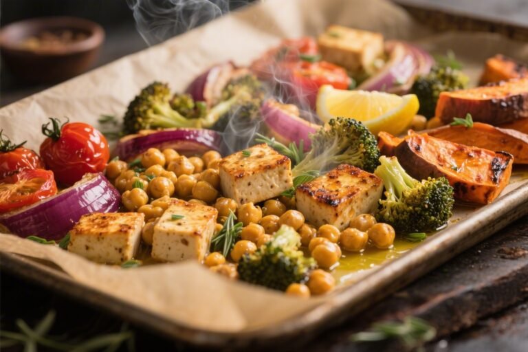 10 Sheet Pan Vegetarian Comfort Meals Packed With Protein You’ll Crave Weekly