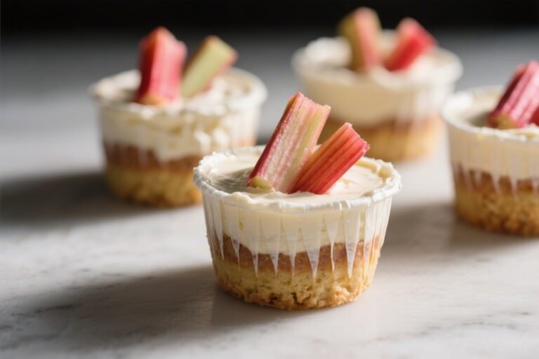 Rhubarb Cream Cheese Dessert Cups – Tangy, Sweet, and Surprisingly Simple