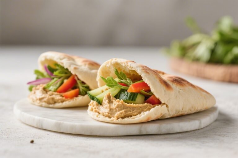 Spring Veggie Hummus Pita Pockets – Fresh, Fast, and Satisfying