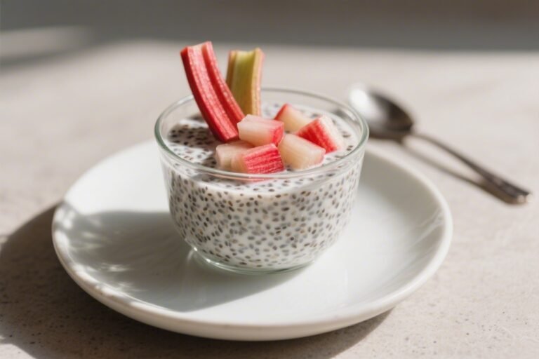 Rhubarb Chia Pudding – A Bright, Make-Ahead Breakfast or Snack