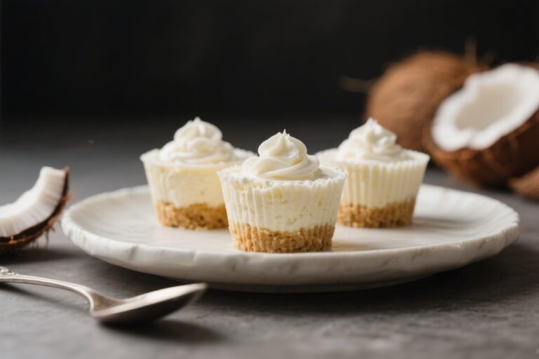 Coconut Cream Keto Cheesecake Cups – Creamy, Low-Carb Dessert Bliss