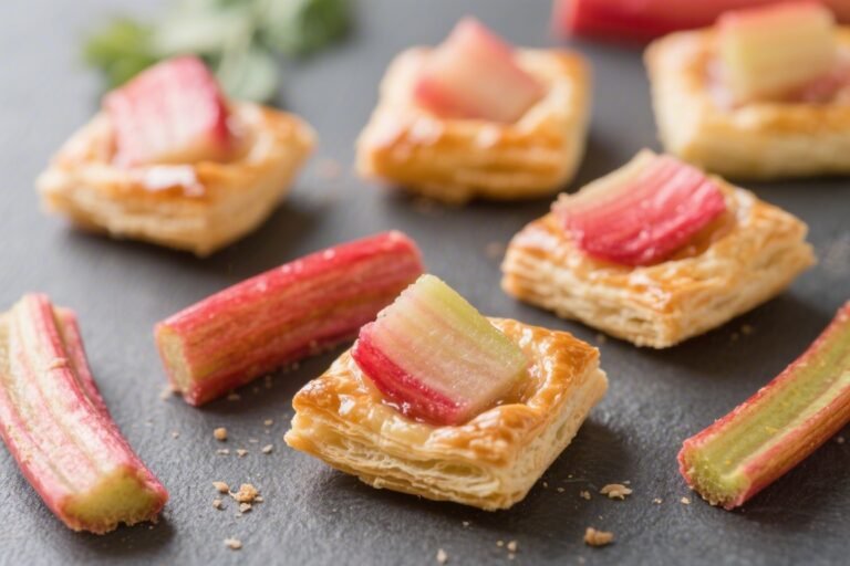 Rhubarb Puff Pastry Bites – A Bright, Flaky Treat