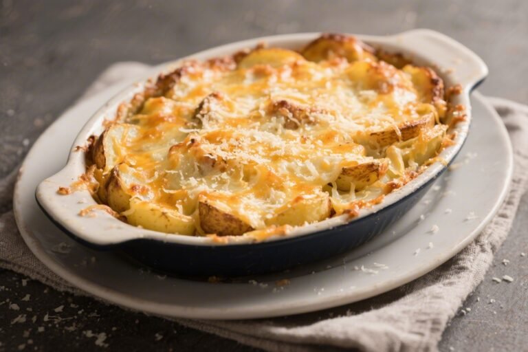 Cheesy Parmesan Potato Breakfast Bake – Comforting, Crispy, and Easy