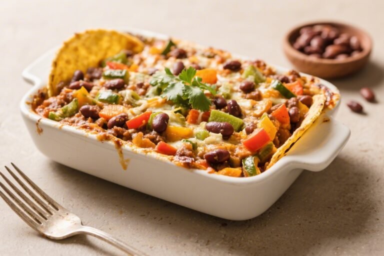 Taco Style Bean Veggie Bake – A Cozy, Crowd-Pleasing Casserole