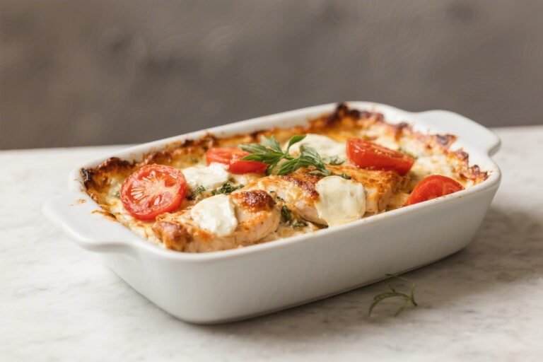 Chicken Mozzarella Tomato Bake – A Cozy, Crowd-Pleasing Dinner