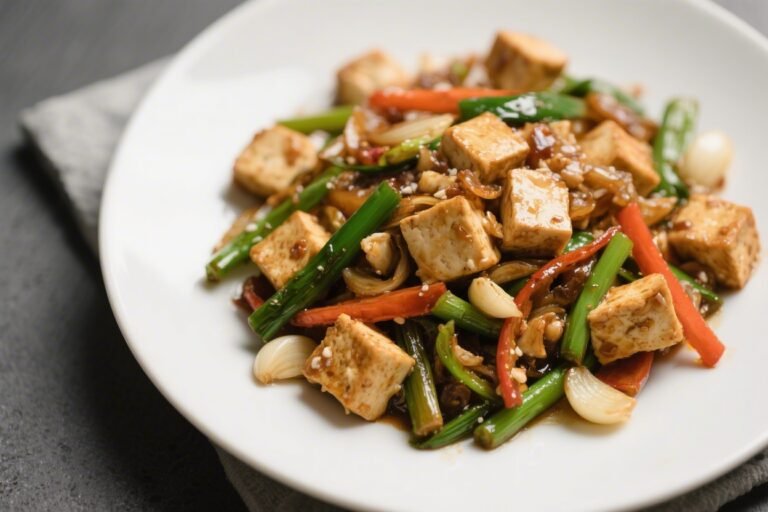 Vegan Garlic Ginger Tofu Stir-Fry – Fast, Fresh, and Full of Flavor