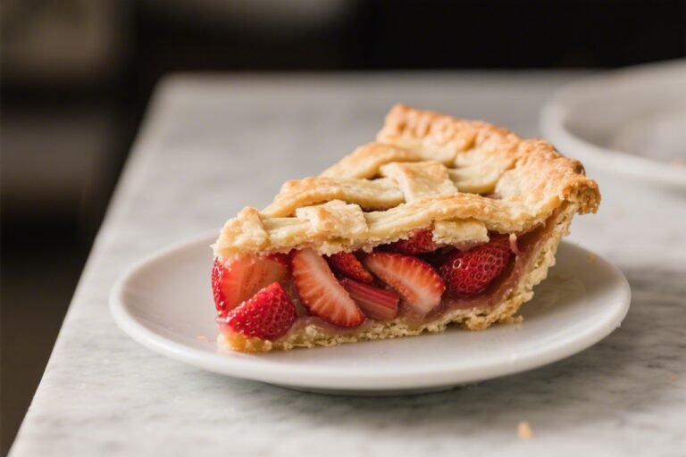 Classic Strawberry Rhubarb Pie – Sweet, Tangy, and Comforting