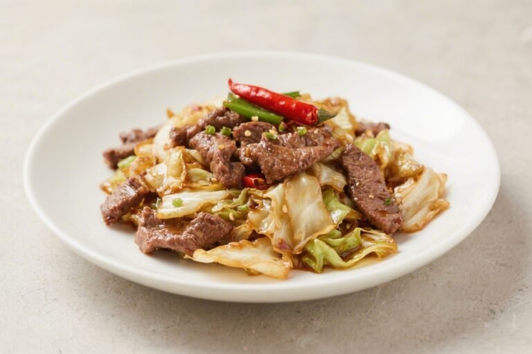Chili Garlic Beef & Cabbage Stir Fry – Fast, Flavorful, and Satisfying