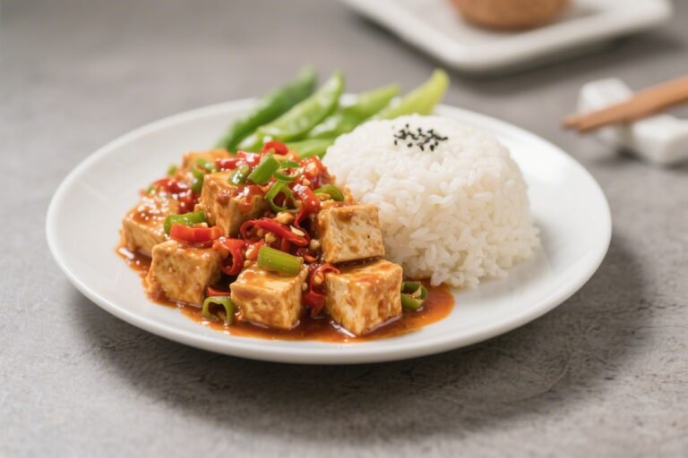 Vegan Sweet Chili Tofu With Rice – Simple, Saucy, and Satisfying