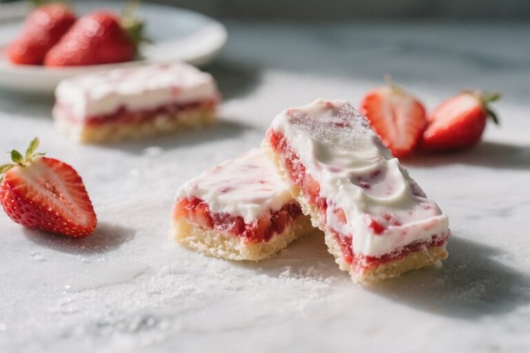 Frozen Strawberry Yogurt Bars (Easy Summer Dessert) – Cool, Creamy, and Refreshing