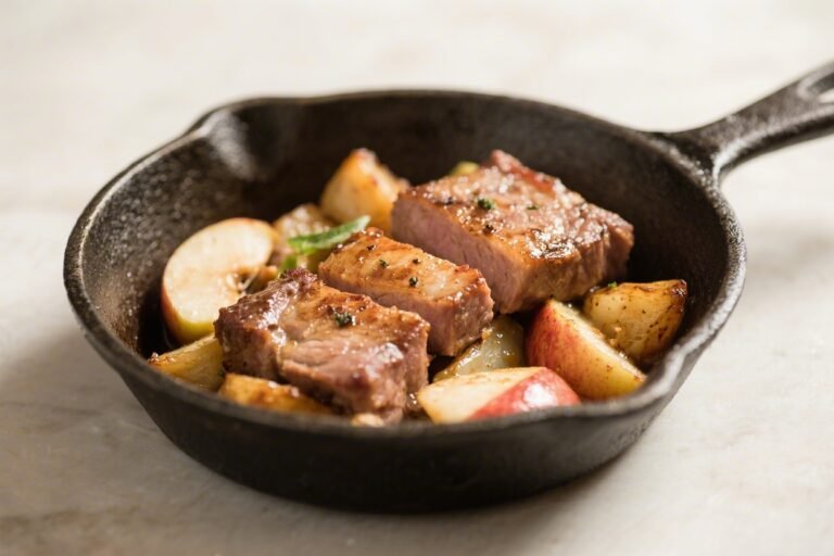 Pork and Apple Skillet (Light + Cozy) – Weeknight Comfort Without the Heaviness