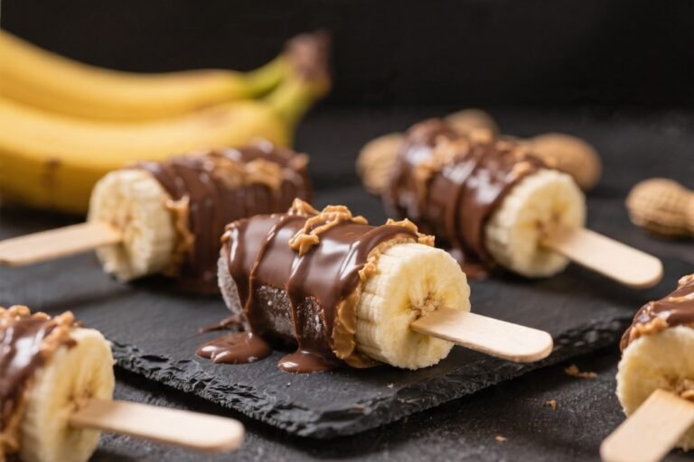 Frozen Peanut Butter Chocolate Banana Pops – A Fun, Easy Treat for Anytime