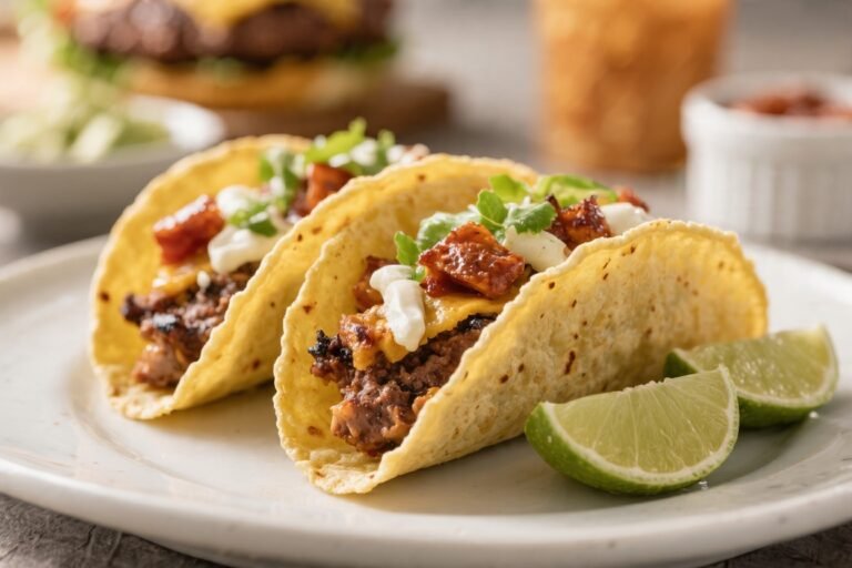 BBQ Smash Burger Tacos (Easy Summer Dinner Idea) – Crispy, Saucy, and Ready Fast