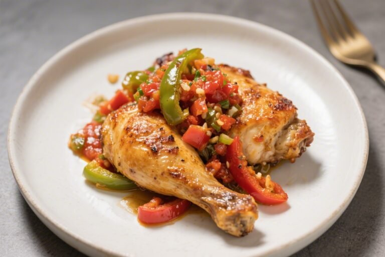 Baked Chicken With Salsa and Peppers – A Bright, Easy Weeknight Dinner